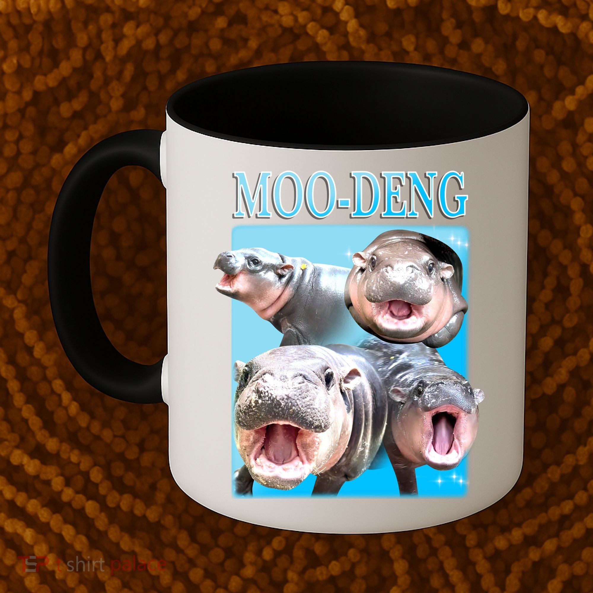 Moo Deng Meme Hippo Funny Coffee Mug