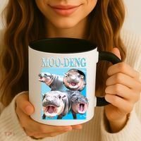 Moo Deng Meme Hippo Funny Coffee Mug thumb 3