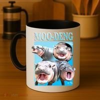 Moo Deng Meme Hippo Funny Coffee Mug thumb 4