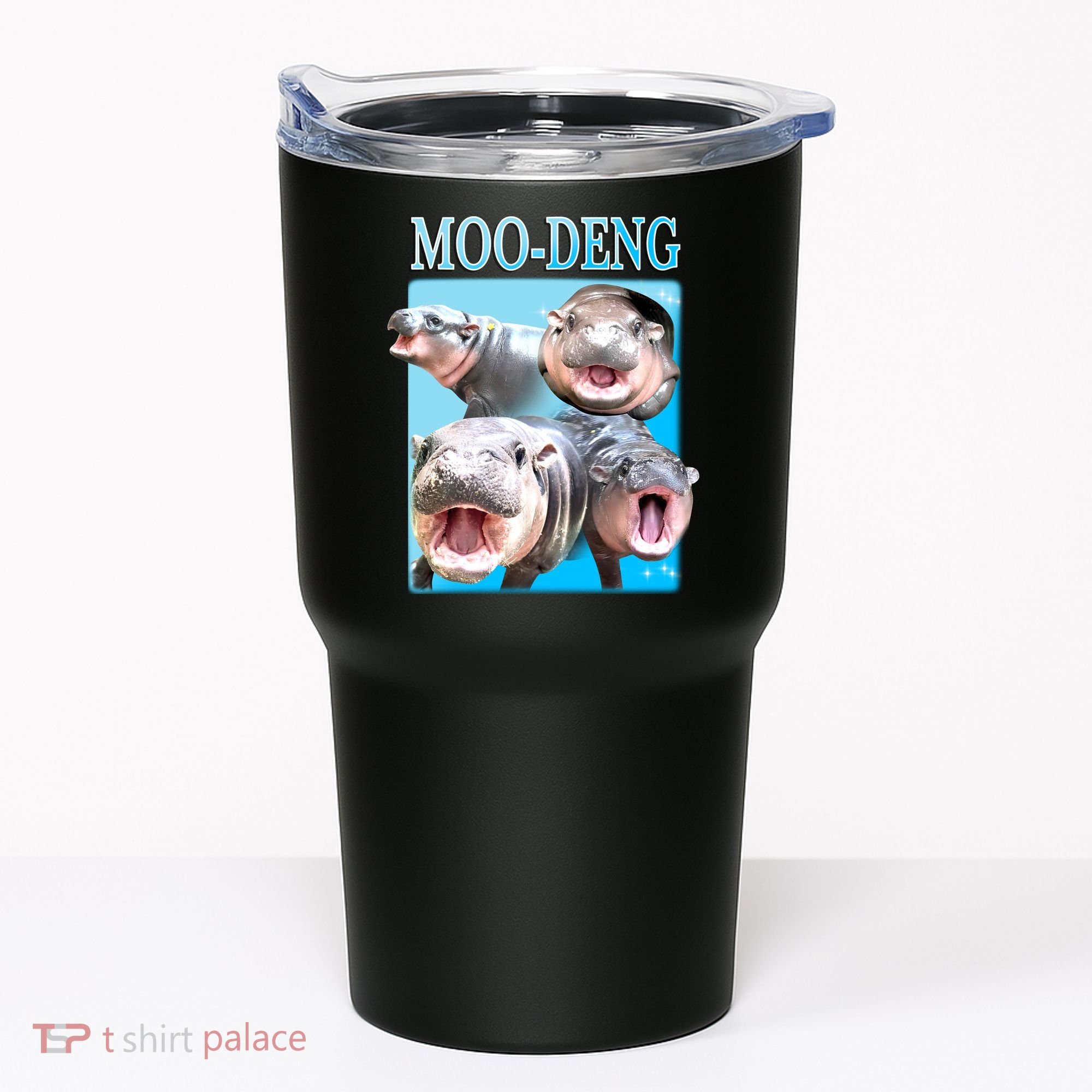 Moo Deng Meme Hippo Funny Tumbler