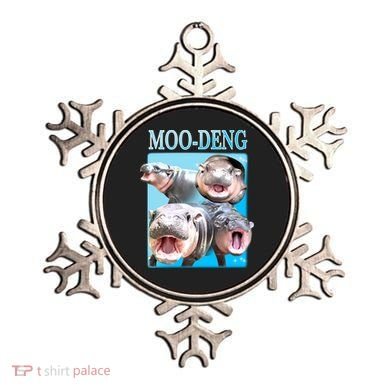 Moo Deng Meme Hippo Funny Ornament