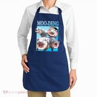 Moo Deng Meme Hippo Funny Apron thumb 2