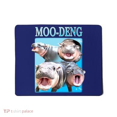 Moo Deng Meme Hippo Funny Mousepad