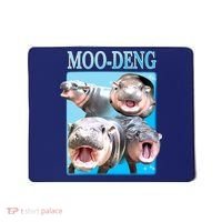 Moo Deng Meme Hippo Funny Mousepad thumb 0