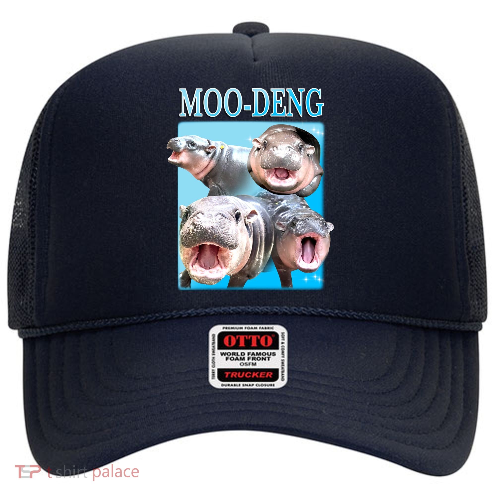 Moo Deng Meme Hippo Funny Hat