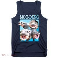 Moo Deng Meme Hippo Funny Tank Top thumb 0