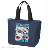 Moo Deng Meme Hippo Funny Tote Bag thumb 3
