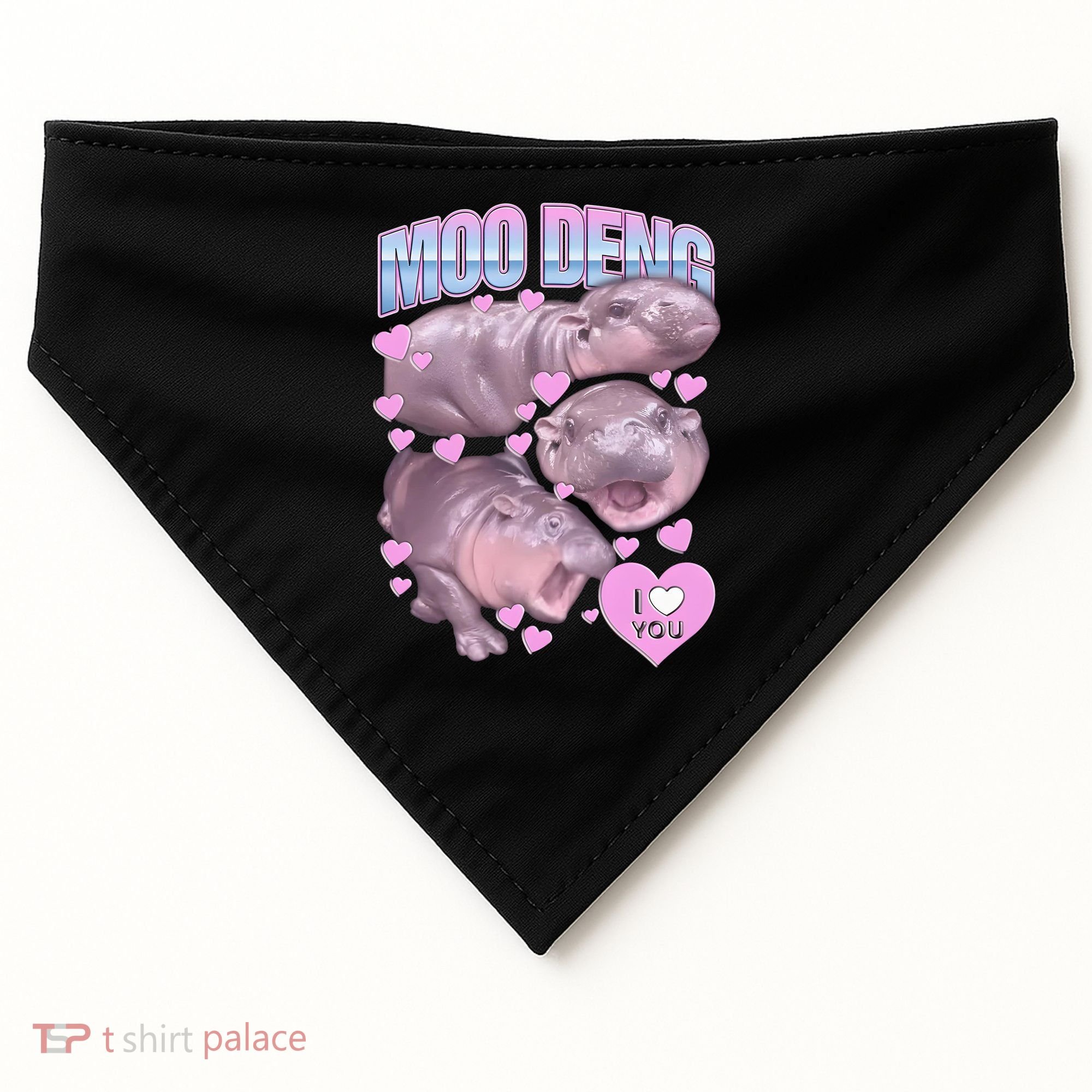 Moo Deng USA-Made Doggie Bandana