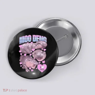 Moo Deng Button