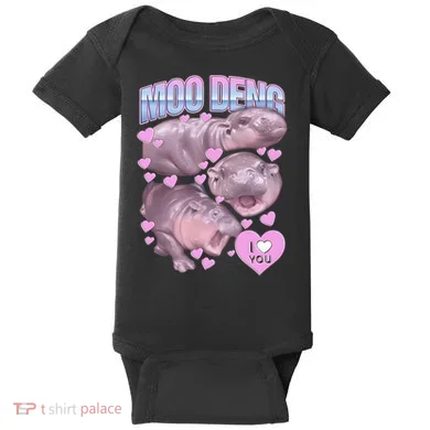 Moo Deng Baby Bodysuit