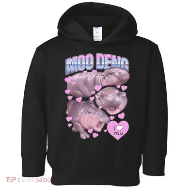 Moo Deng Toddler Hoodie