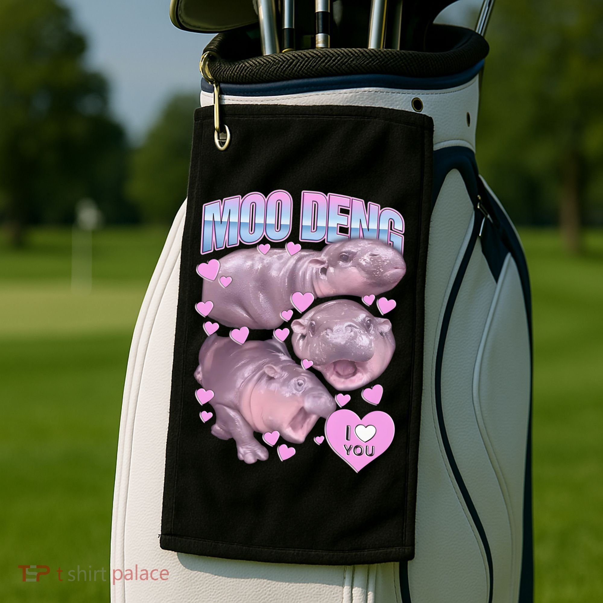 Moo Deng Golf Towel