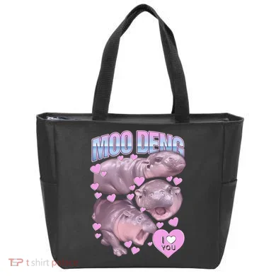 Moo Deng Tote Bag