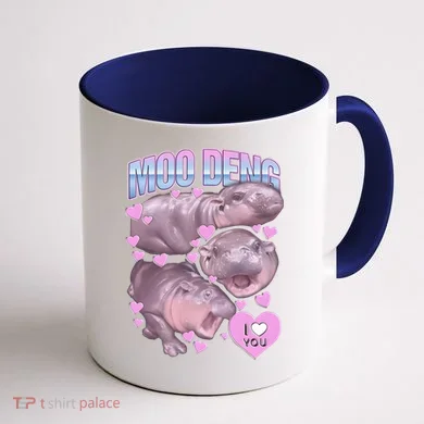 Moo Deng Coffee Mug back