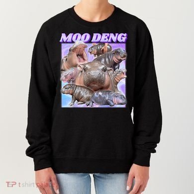 Moo Deng Meme Hippo Women's Sweatshirt