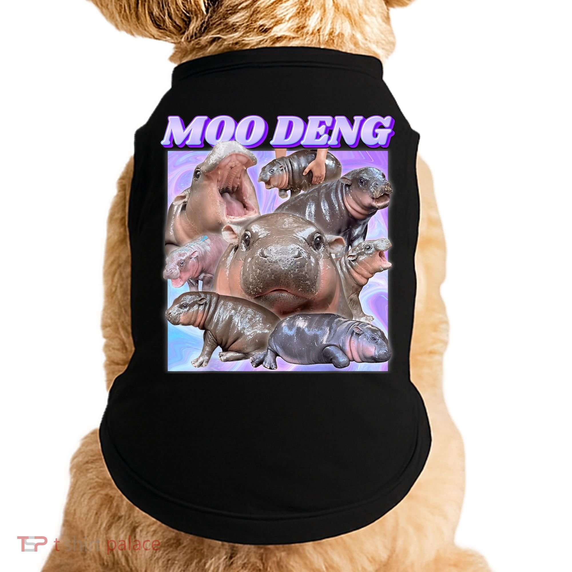Moo Deng Meme Hippo Doggie Tank