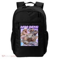 Moo Deng Meme Hippo Backpack thumb 0
