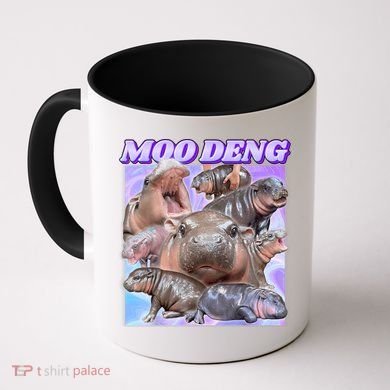 Moo Deng Meme Hippo Coffee Mug
