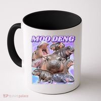 Moo Deng Meme Hippo Coffee Mug thumb 0