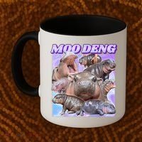 Moo Deng Meme Hippo Coffee Mug thumb 2