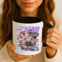 Moo Deng Meme Hippo Coffee Mug thumb 3
