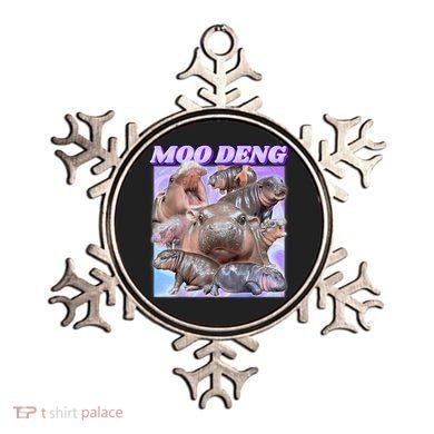 Moo Deng Meme Hippo Ornament