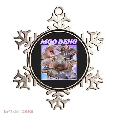 Moo Deng Meme Hippo Ornament