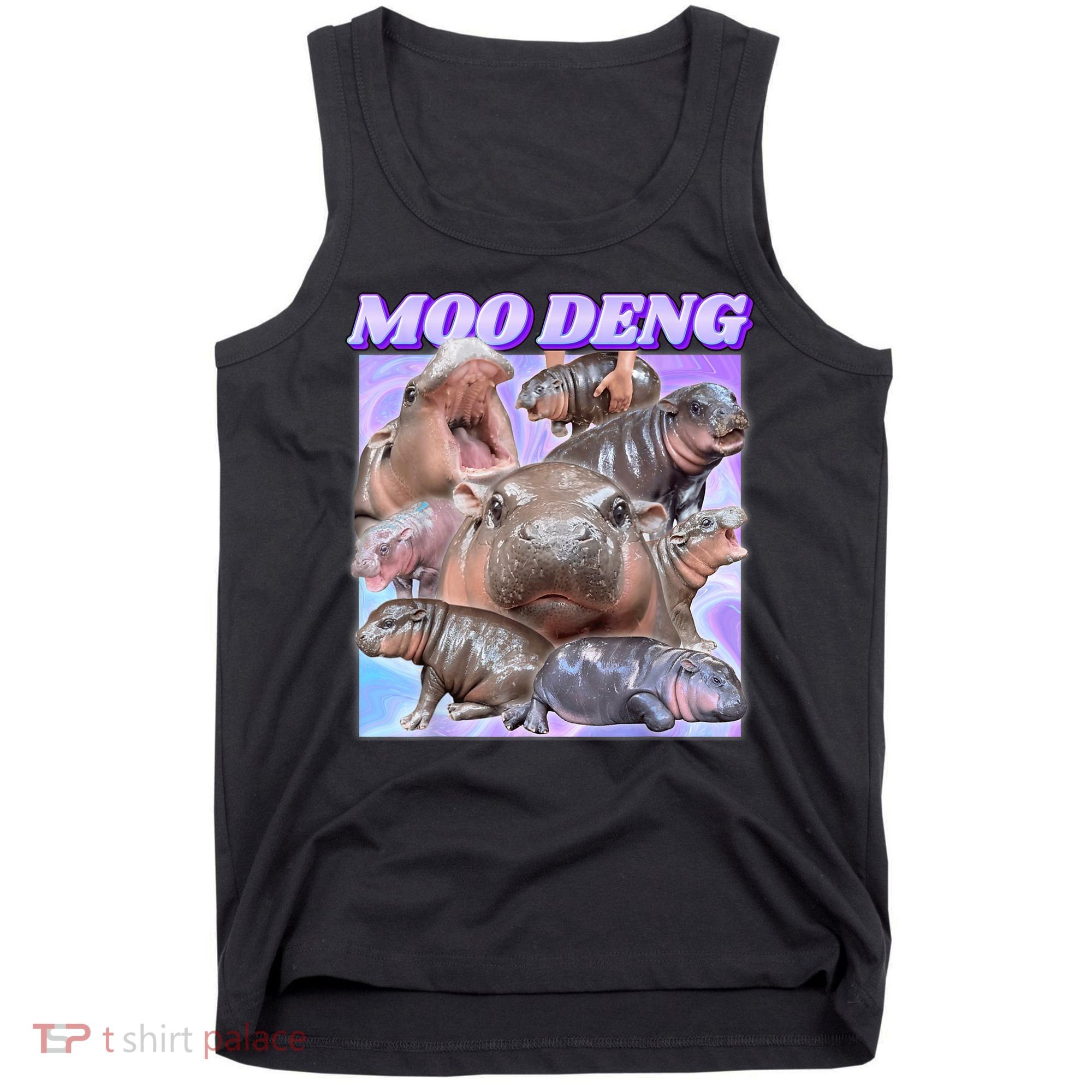 Moo Deng Meme Hippo Tank Top