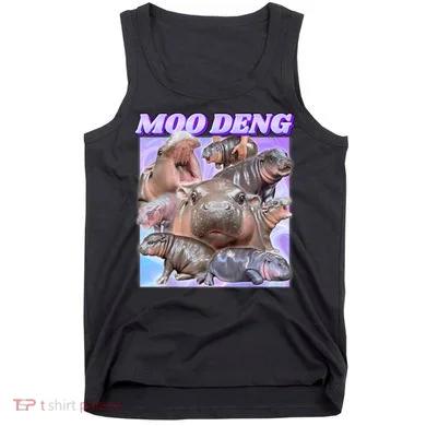 Moo Deng Meme Hippo Tank Top