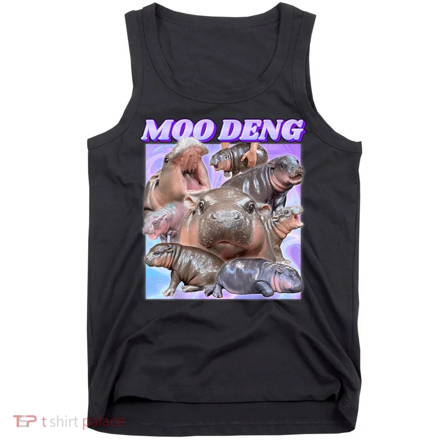 Moo Deng Meme Hippo Tank Top