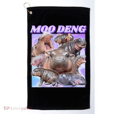 Moo Deng Meme Hippo Golf Towel