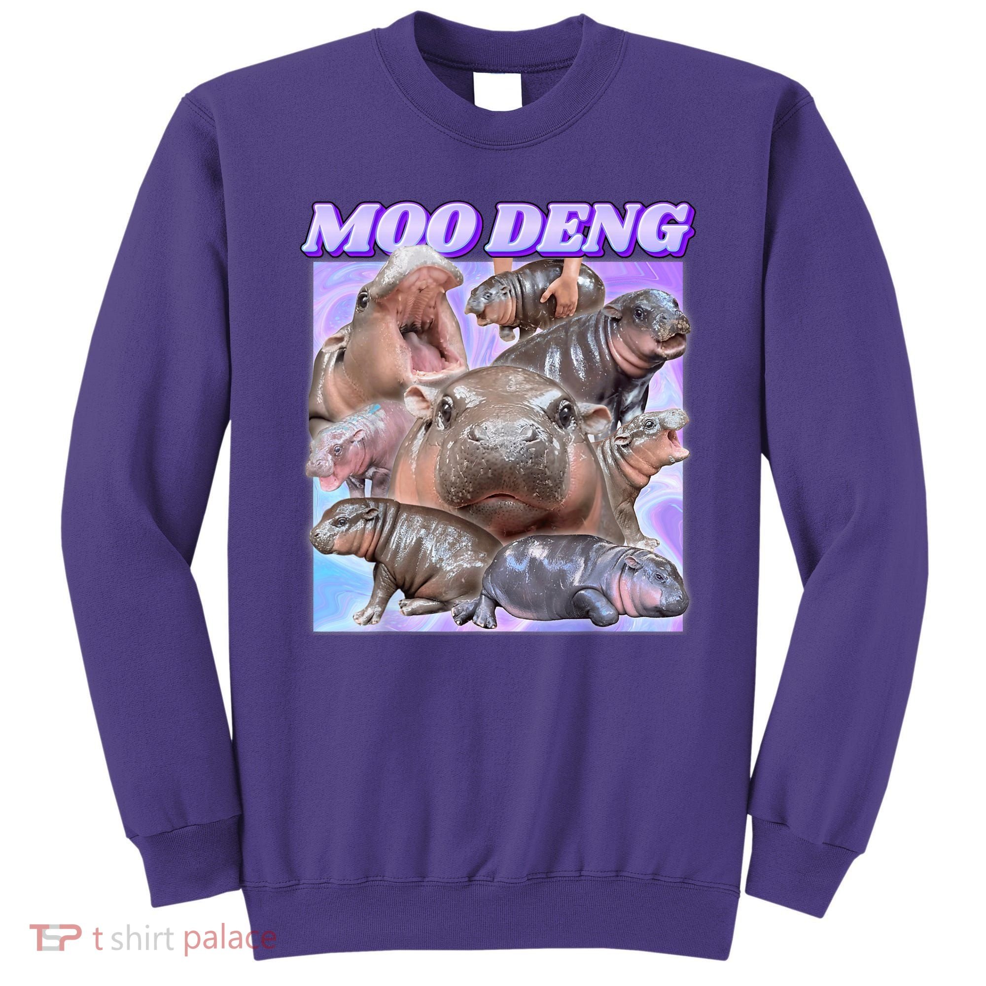 Moo Deng Meme Hippo Sweatshirt