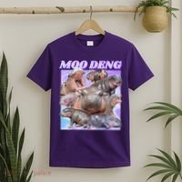 Moo Deng Meme Hippo T-Shirt thumb 2