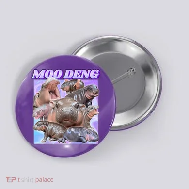 Moo Deng Meme Hippo Button