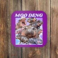 Moo Deng Meme Hippo Coaster thumb 0