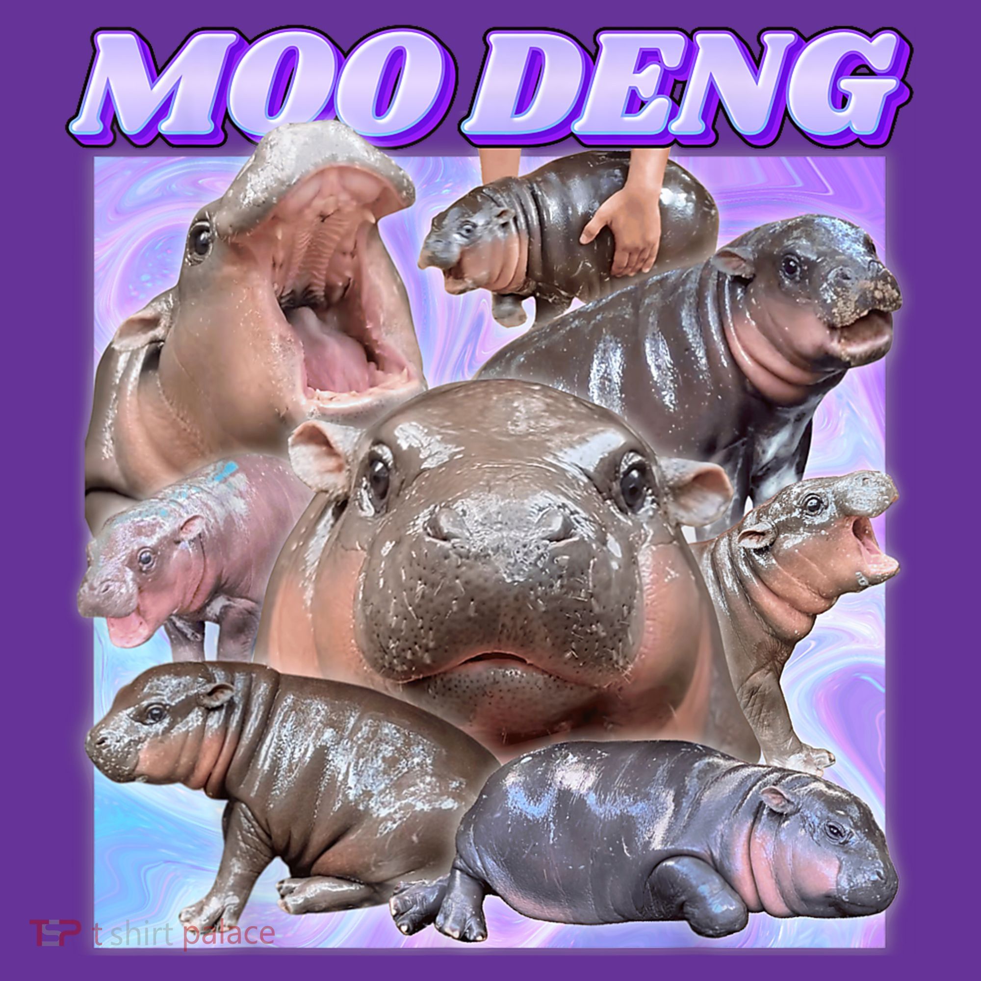 Moo Deng Meme Hippo Women's Long Sleeve Shirt
