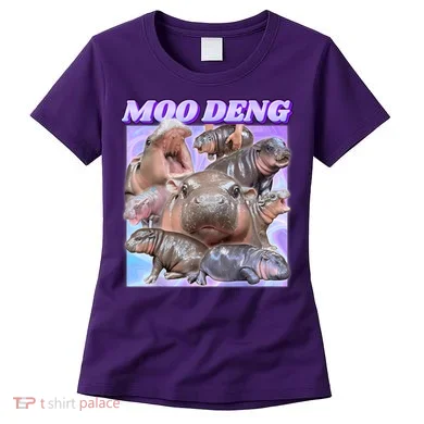 Moo Deng Meme Hippo Women's T-Shirt