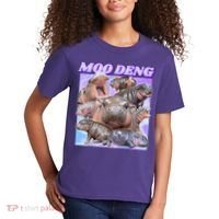 Moo Deng Meme Hippo Kids T-Shirt thumb 2