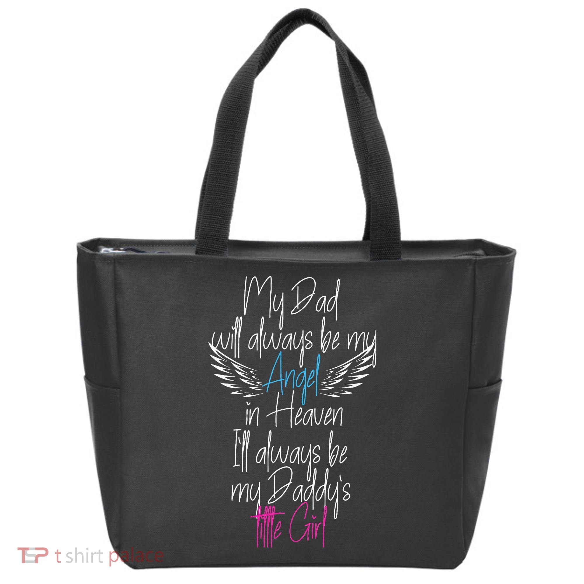 My Dad My Angel In Heaven In Loving Memory Of My Dad Tote Bag