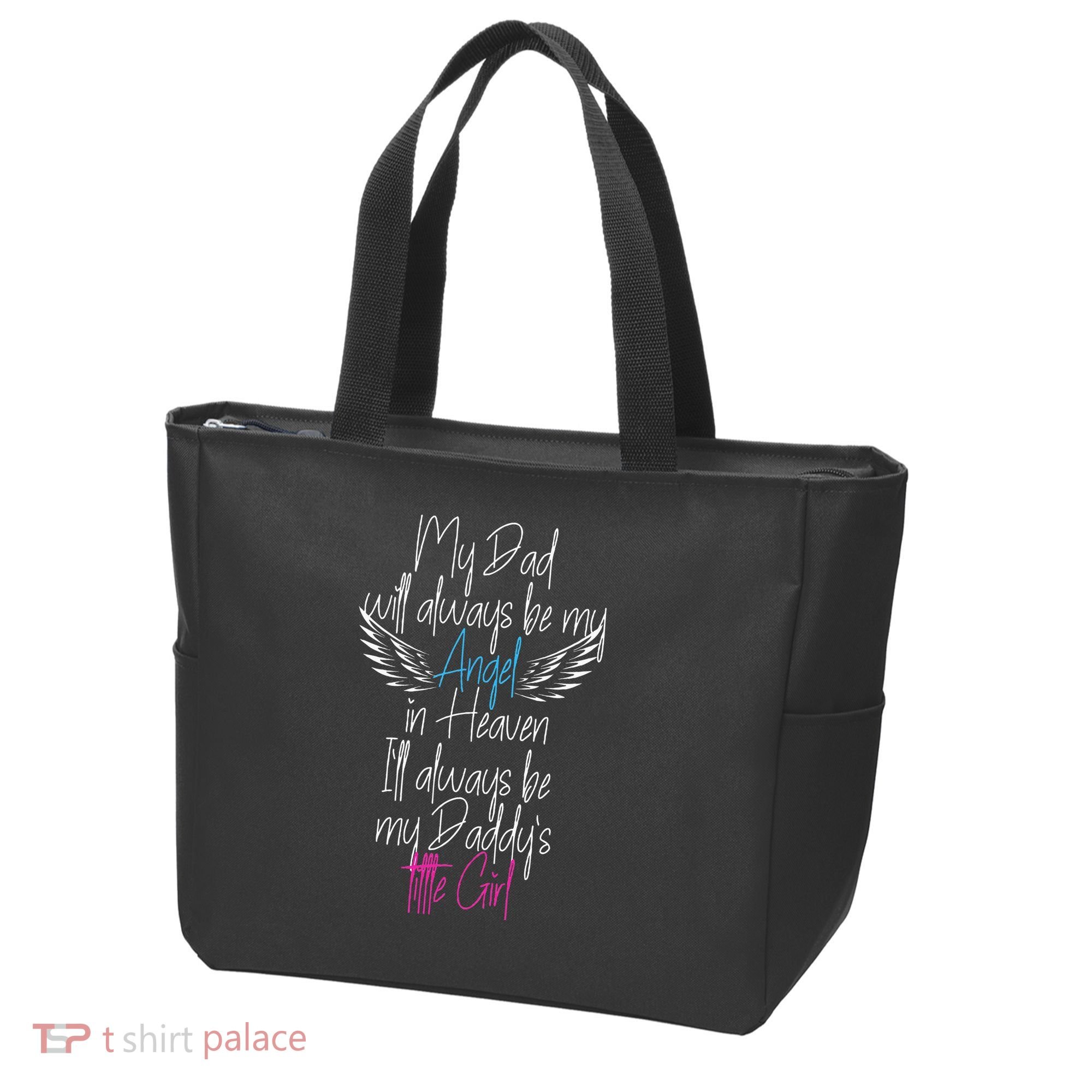 My Dad My Angel In Heaven In Loving Memory Of My Dad Tote Bag