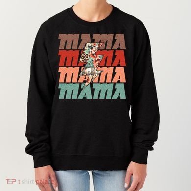Mothers Day Mama Lightning Rose Pattern Women's Sweatshirt