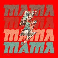 Mothers Day Mama Lightning Rose Pattern Santa Hat thumb 1