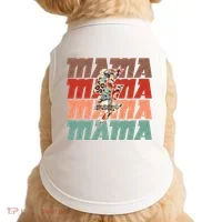 Mothers Day Mama Lightning Rose Pattern Doggie Tank thumb 0
