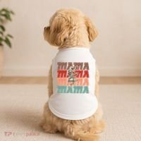 Mothers Day Mama Lightning Rose Pattern Doggie Tank thumb 2