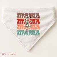 Mothers Day Mama Lightning Rose Pattern USA-Made Doggie Bandana thumb 0