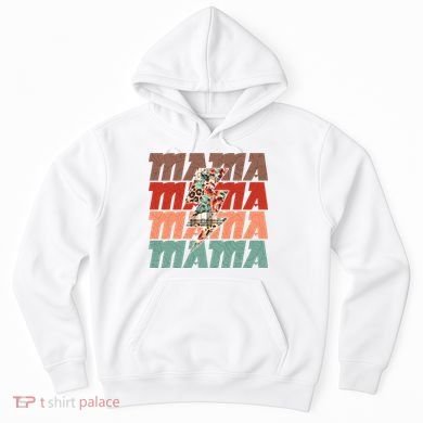 Mothers Day Mama Lightning Rose Pattern Hoodie