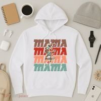Mothers Day Mama Lightning Rose Pattern Hoodie thumb 3