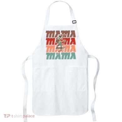 Mothers Day Mama Lightning Rose Pattern Apron