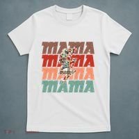 Mothers Day Mama Lightning Rose Pattern T-Shirt thumb 5