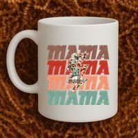 Mothers Day Mama Lightning Rose Pattern Coffee Mug thumb 2
